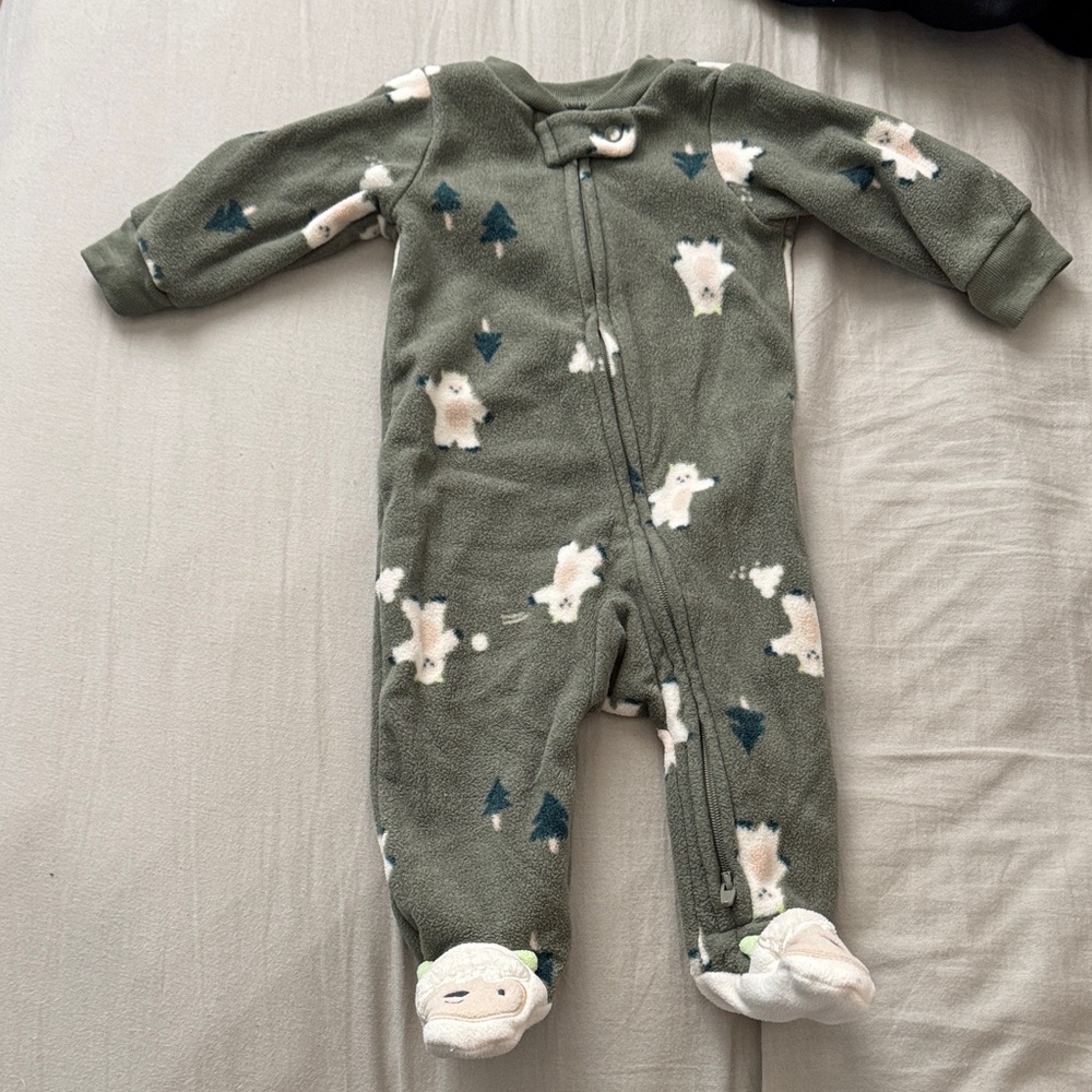 Carters Llama Sleeper 2-way zipper